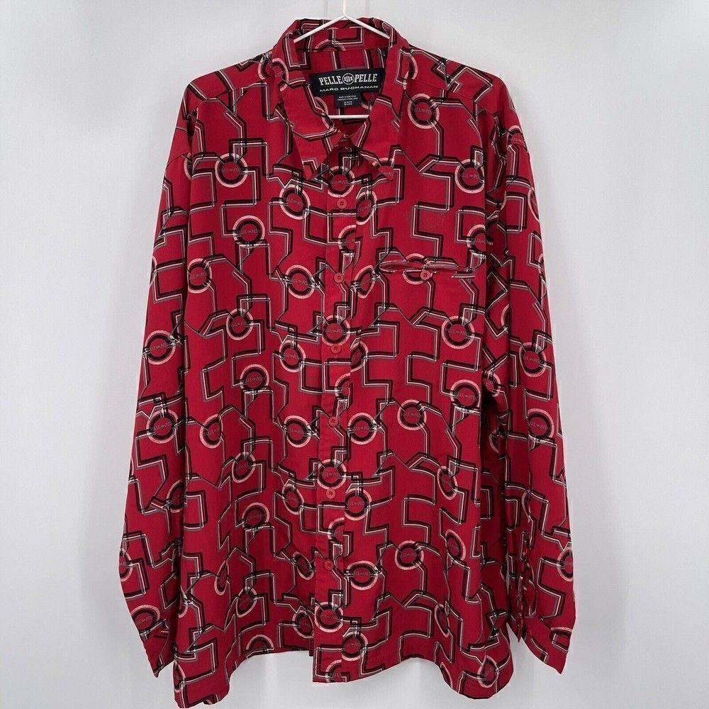 Pelle Pelle Marc Buchanan 90s mens supreme Kani HipHop Buttonup shirt XL vintage